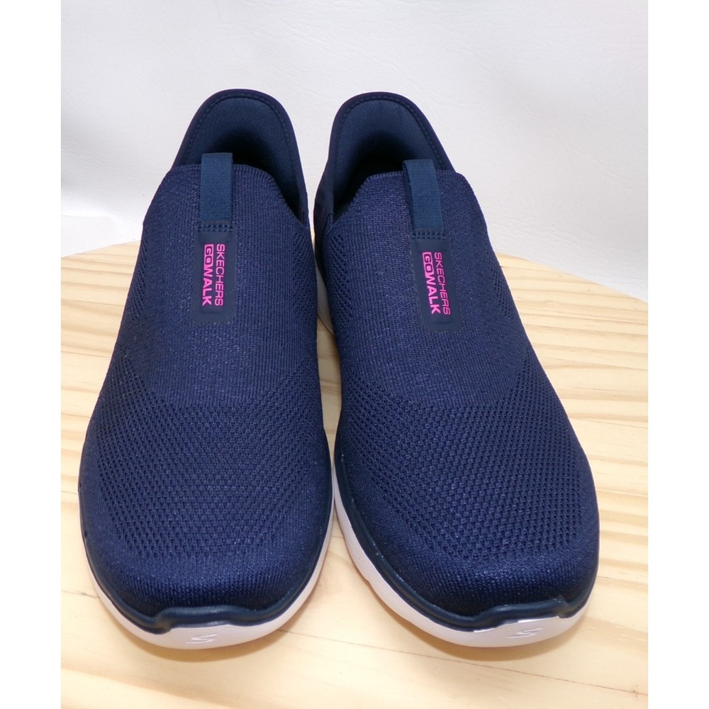 Skechers Slip Ins GoWalk 6 Fabulous View Womens Navy Size 10 Sneakers 124569W